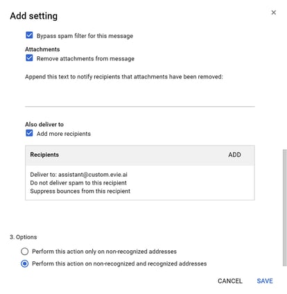 Under section 3 (Options)