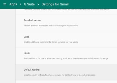 Default Routing