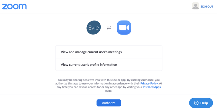 ZoomIntAuthorization